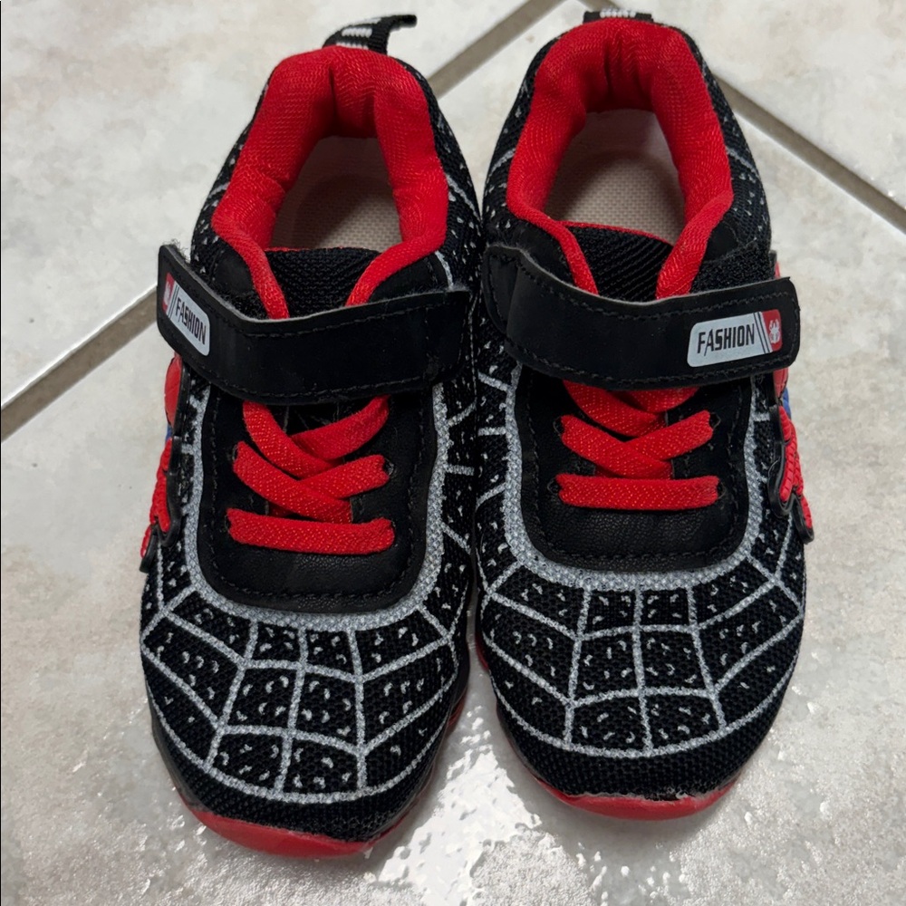 Vans Kids Red and Blue High-Top Sneakers - Picture 7 of 9